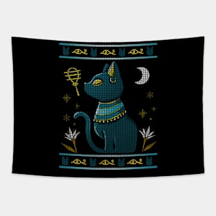 Bastet Ugly Sweater Tapestry