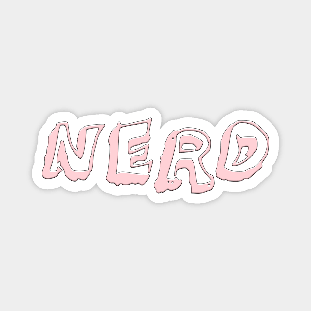 Unleash Your Inner Nerd in Style with our Vibrant Pink Nerd Magnet by Salaar Design Hub