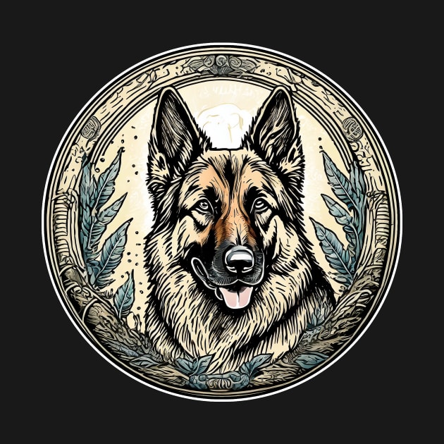 german shepherd dog by Kelimok