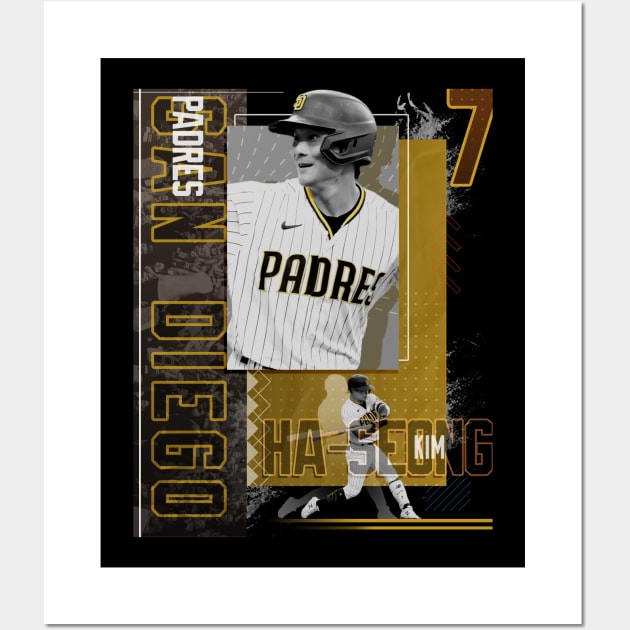 Ha-Seong Kim Baseball Paper Poster Padres - Ha Seong Kim - Sticker