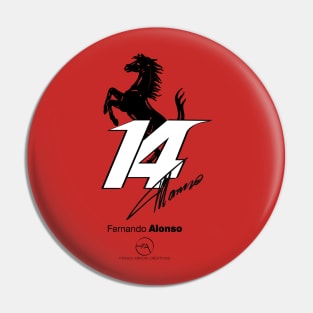 Fernando Alonso Ferrari Legends Pin