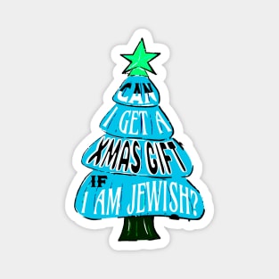 Jewish on Christmas Funny Magnet