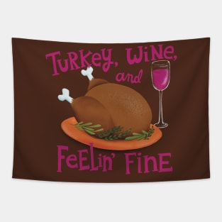 Funny thanksgiving: Turkey Wine Tapestry