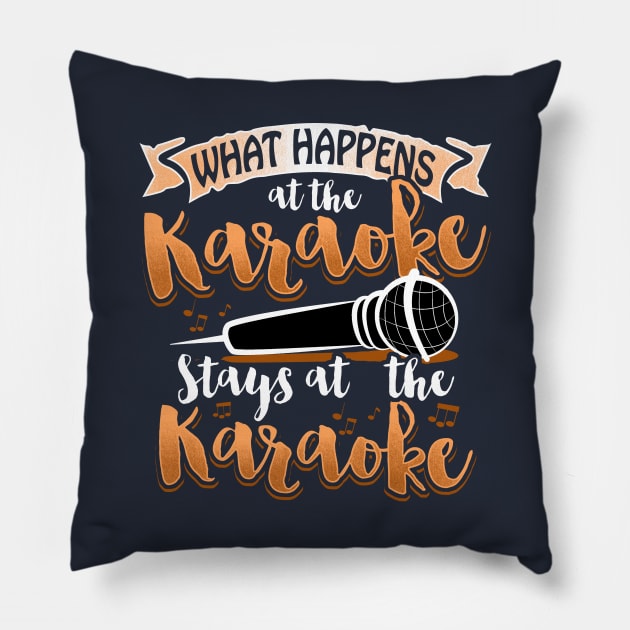 Karaoke Lover Pillow by DeesDeesigns