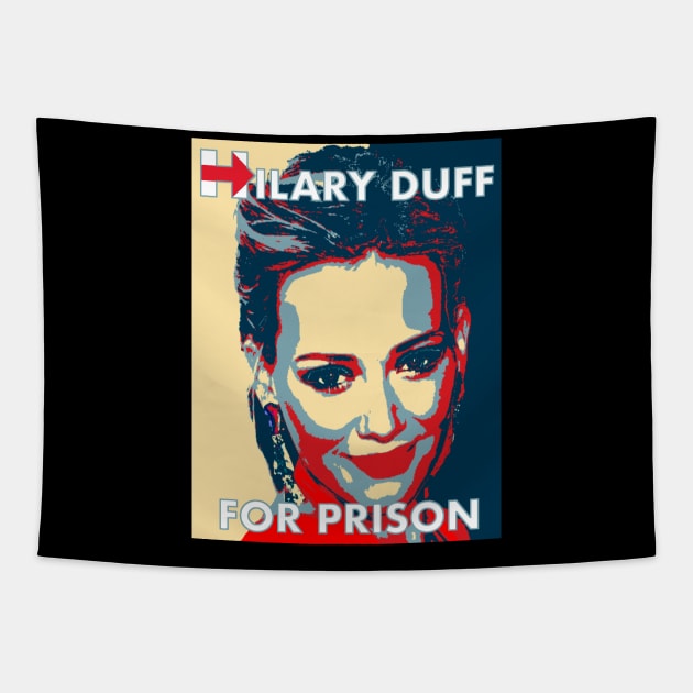 HILLARY DUFF FOR PRISON Tapestry by JorZed