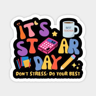 Test Day IT'S STAR DAY GROOVY Magnet