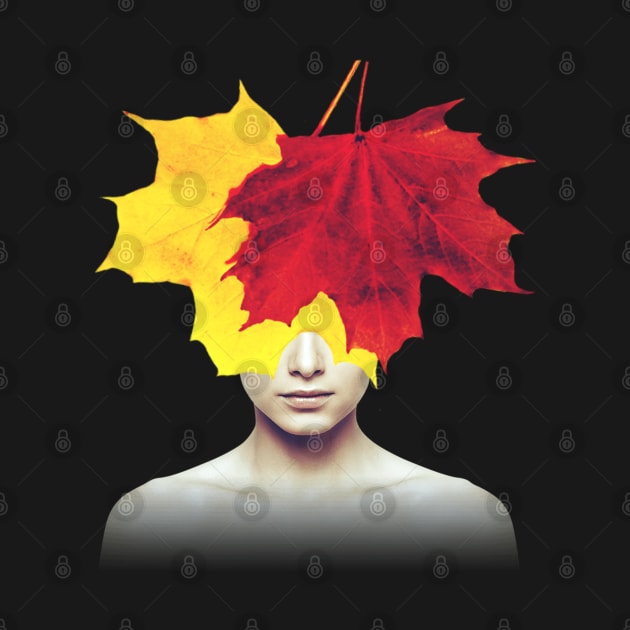 Autumn leaves head portrait by reesea