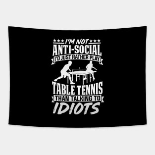 Table Tennis Ping Pong Funny Birthday Gift Tapestry