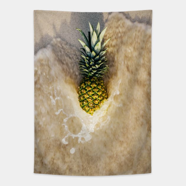 Beach Pineapple Tapestry by NewburyBoutique