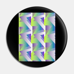 Geometric Wave #1 - Repeat Pattern Modular Synth Art Pin