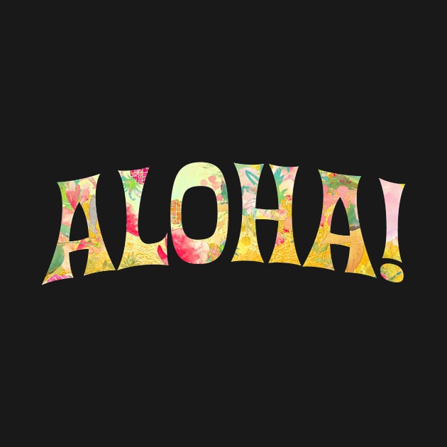 Aloha! pineapples typography by PixDezines