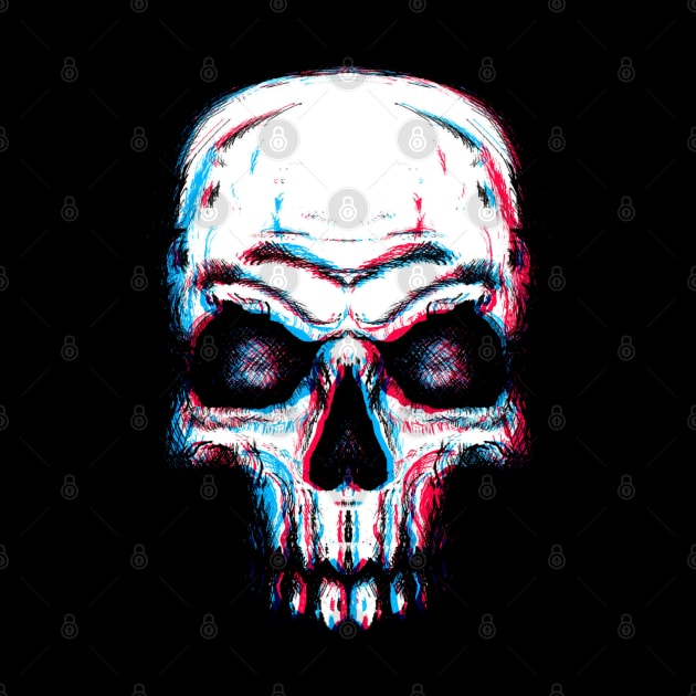 Skull Glitch by Kyra_Clay