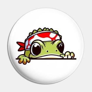 Sneaky japanese gecko frog so cute Pin