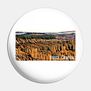 Bryce Canyon National Park Watercolor Pin