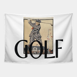 Golf Retro Tapestry