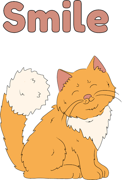 Smile Cute Cat Kids T-Shirt by HugSomeNettles