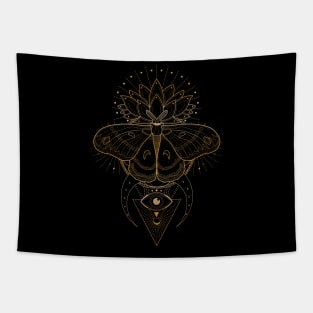 Cecropia Moth | Sacred Geometry Tapestry