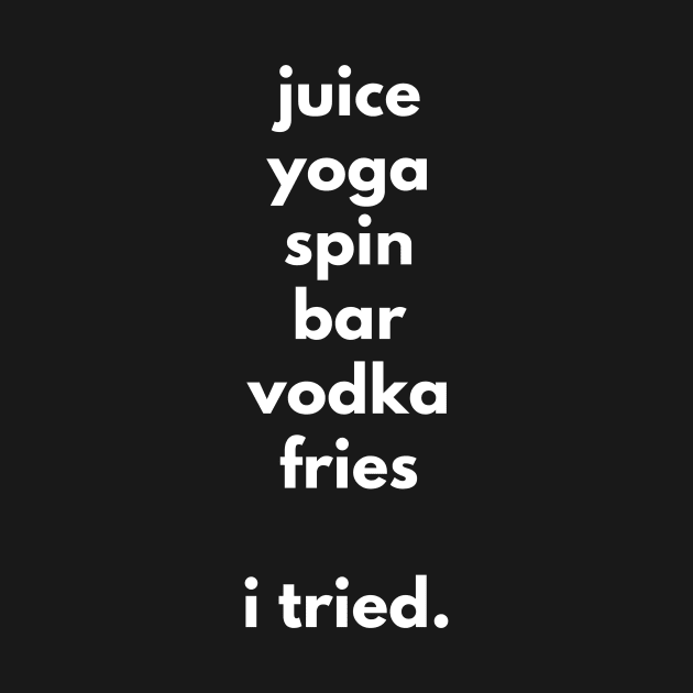 Juice Yoga Spin Vodka Fries - I tried by mivpiv