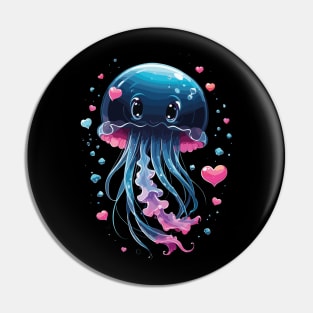 watercolor jellyfish graphic Pin