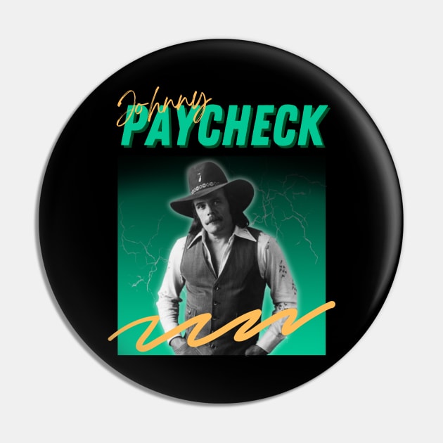 Johnny paycheck***original retro Pin by OtakOtak