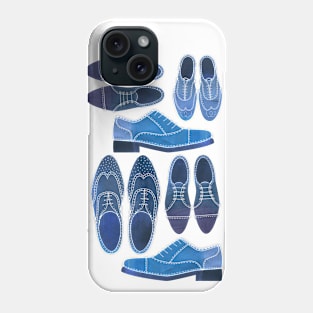 Blue Brogue Shoes Phone Case