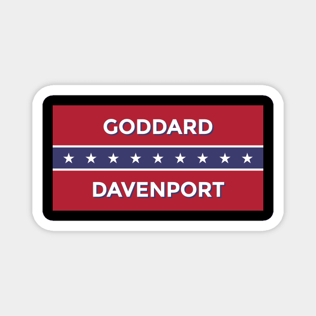 Goddard Davenport for President Sticker Magnet by Pop Culture Primaries