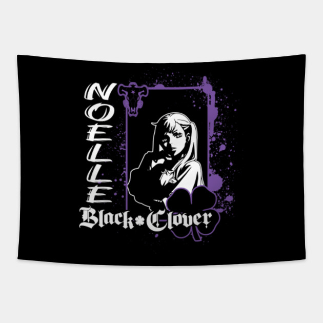 Black Clover Noelle Grunge T Shirt Black Clover Tapestry Teepublic Sticker can be placed on items such as a laptop, tablet, tool box, or a window. teepublic