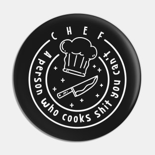 Cooking Chef Definition- Chef Cook Gift Pin