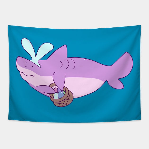 Easter Bunny Shark Tapestry by saradaboru