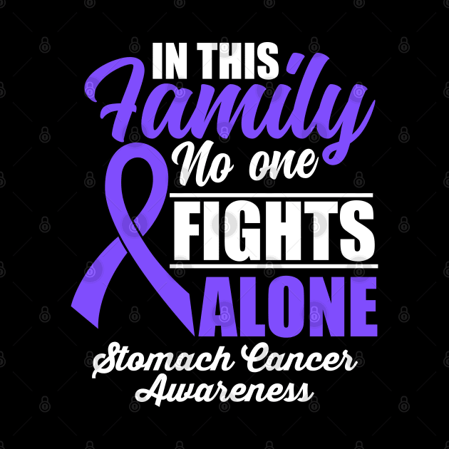 No One Fights Alone Stomach Cancer Awareness by JB.Collection