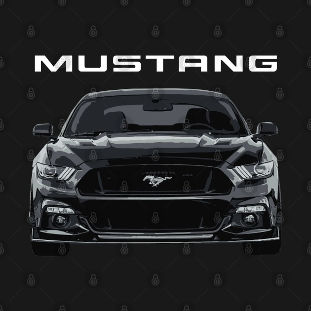 Mustang GT 5.0L V8 Performance Car Shadow Black by cowtown_cowboy