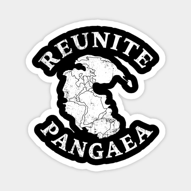 REUNITE PANGAEA Pangea Map Funny Peace Protest Magnet by ClothedCircuit