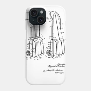 Golf Cart Vintage Patent Drawing Phone Case