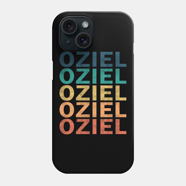 Oziel Name T Shirt - Oziel Vintage Retro Name Gift Item Tee Phone Case by henrietacharthadfield