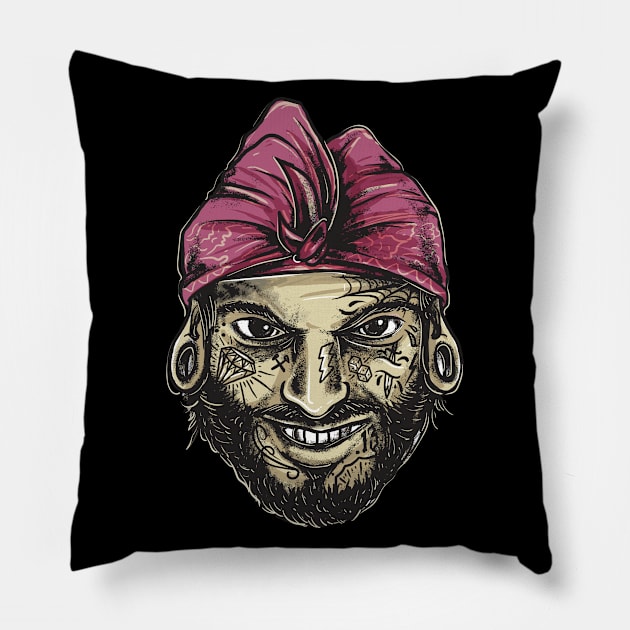 Gangster Face Pillow by TambuStore