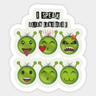 Alien Emoji Stickers Teepublic