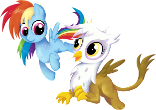 My Little Pony - Filly Rainbow Dash and Gilda Magnet