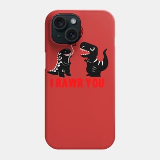 valentines day Dinosaur T Rex Phone Case