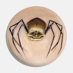 Spider Fetal Skull Pin