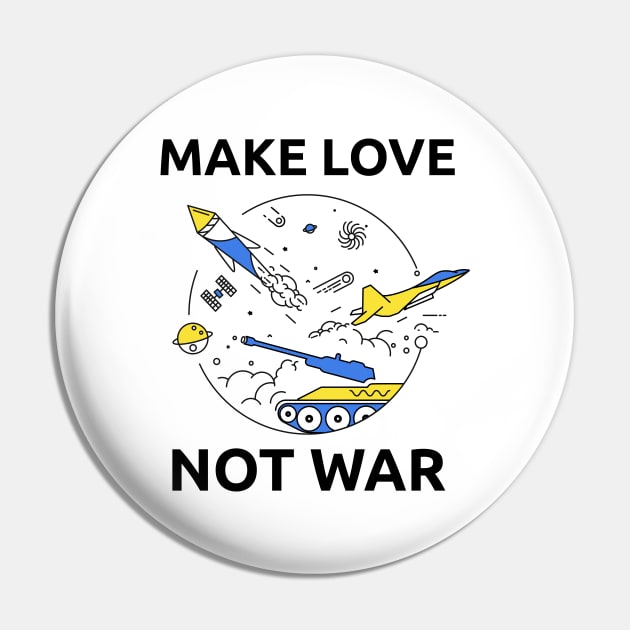 Make Love Not War Pin by Acid_rain