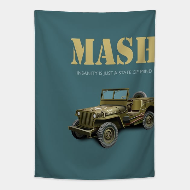 Mash TV Series poster Tapestry by MoviePosterBoy