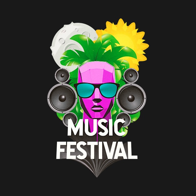 Music Festival Sunglasses Night and Day by bestcoolshirts