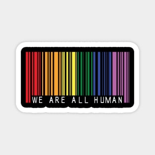 LGBTQ Rainbow Flag Gay Pride Month Barcode LGBT Magnet