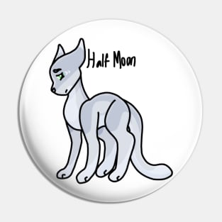 Half Moon (Words) Pin