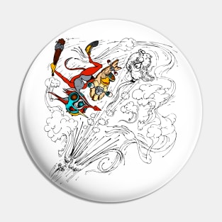 skater fox attack 3 Pin