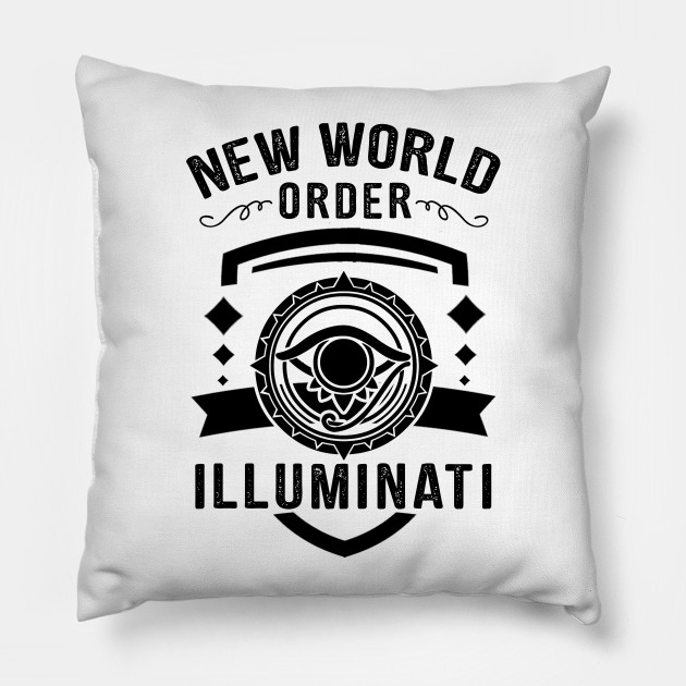 illuminati new world order conspiracy theory conspiracy pillow