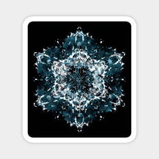 Sapphire Starburst Snowflake Magnet