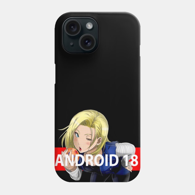 ANDROID 18 - BEST Phone Case by artdrawingshop
