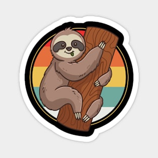 Sloth Retro Magnet