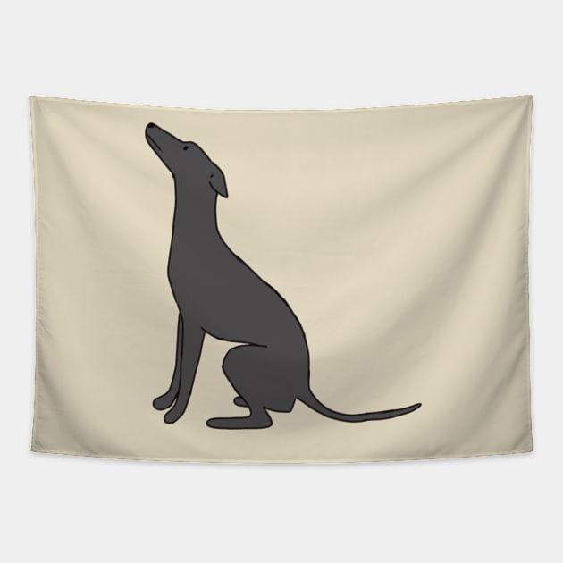 italian greyhound illustration Tapestry by Mayarart